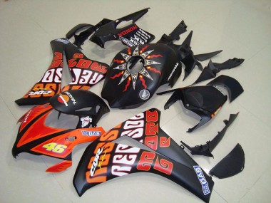 Billigste Rossi Matt Schwarz Honda CBR 1000 RR 2008-2011 Verkleidungen